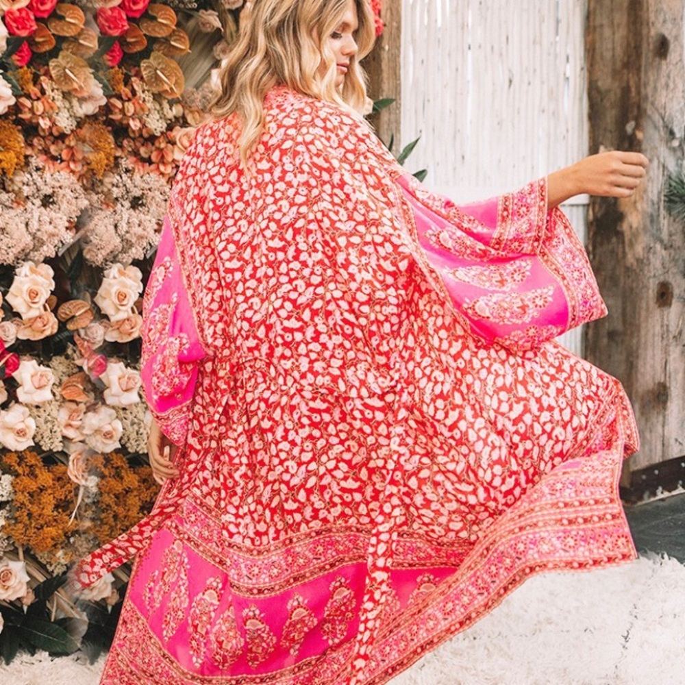 Boho Long Open Cardigan - Picture 2 of 3